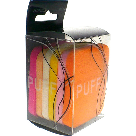 Puff Powder Houbička na make-up obdélník 6 kusů 875