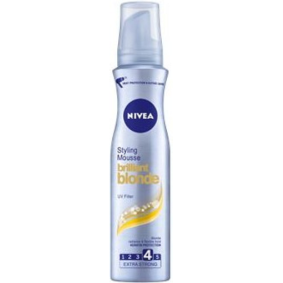 Nivea Brilliant Blonde pro blond vlasy pěnové tužidlo 150 ml