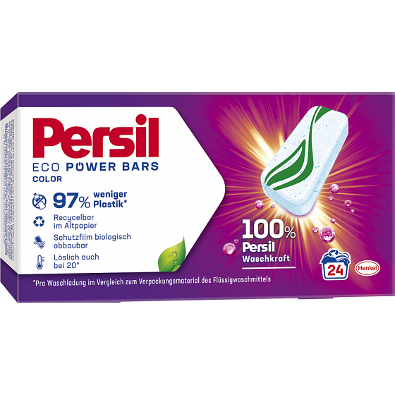 Persil Eco Power Bars Color kapsle na praní barevného prádla 24 dávek