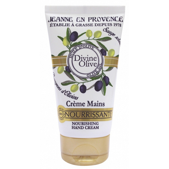 Jeanne en Provence Divine Olive výživný a hydratační krém na ruce 75 ml