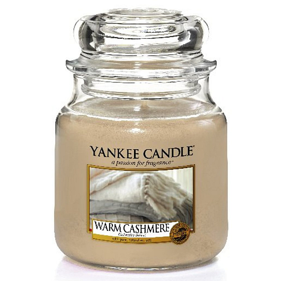 Yankee Candle Warm Cashmere - Hřejivý kašmír vonná svíčka Classic střední sklo 411 g