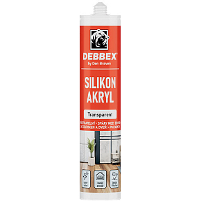 Den Braven Silikon akrylový tmel, čirý, 310 ml