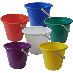 Vědro kbelík plastové, bez výlevky, různé barvy, 10 l Vědro kbelík plastové, bez výlevky, různé barvy, 10 l