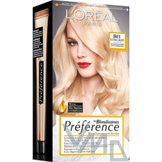 Loreal Paris Préférence les Blondissimes barva na vlasy B01 velmi světlá blond přírodní