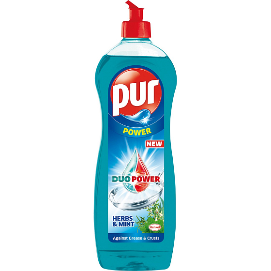 Pur Duo Power Herbs & Mint prostředek na mytí nádobí 900 ml