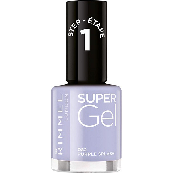 Rimmel London Super Gel lak na nehty 082 Purple Splash 12 ml