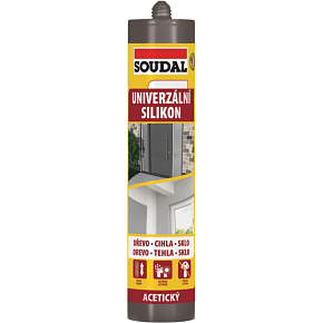 Soudal univerzální silikon, černý, 280 ml