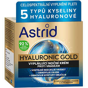 Astrid Hyaluronic Gold noční pleťový krém 50 ml Astrid Hyaluronic Gold noční pleťový krém 50 ml