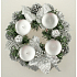 Věnec adventní stříbrný 23 cm