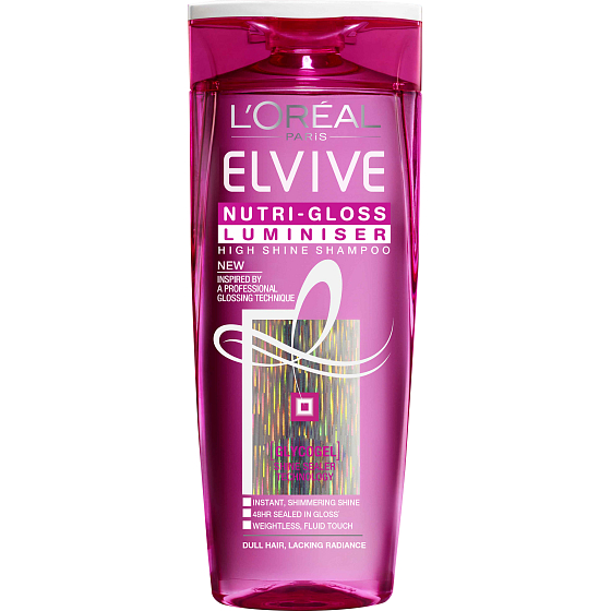 Loreal Paris Elseve Nutri Gloss Luminizer šampon pro oslnivý lesk 250 ml