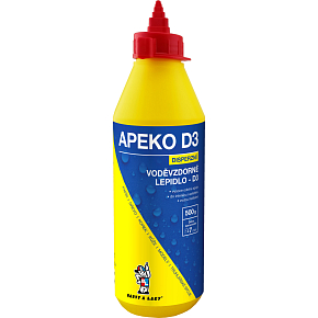 APEKO D3 venkovní voděodolné lepidlo na dřevo a savé materiály, 500 g APEKO D3 venkovní voděodolné lepidlo na dřevo a savé materiály, 500 g