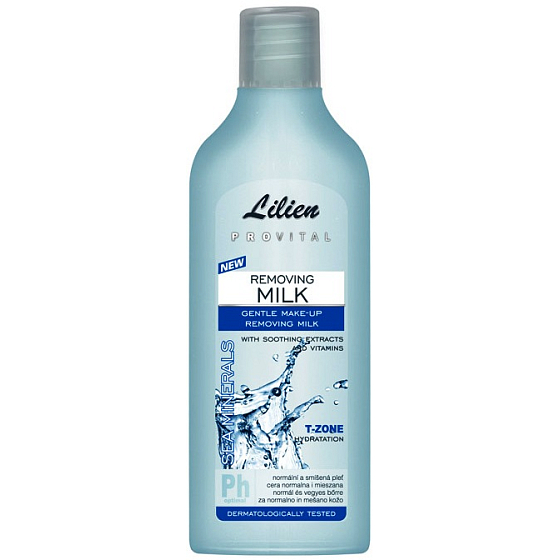 Lilien Provital Sea minerals odličovací mléko normální a smíšená pleť 200 ml