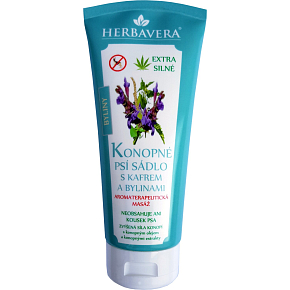 Herbavera Konopné psí sádlo s kafrem a bylinami, 200 ml Herbavera Konopné psí sádlo s kafrem a bylinami, 200 ml