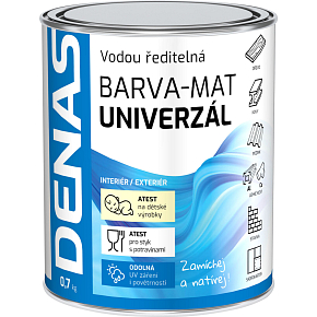 DENAS UNIVERZÁL-MAT vrchní barva na dřevo, kov a beton, 0120 střešní antracit, 700 g