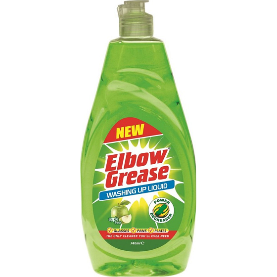Elbow Grease Washing Up Liquid Apple Fresh čistící prostředek na nádobí s vůní jablka 740 ml