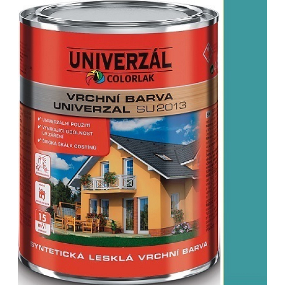 Colorlak Univerzal SU2013 syntetická lesklá vrchní barva Modrá pastelová 0,6 l