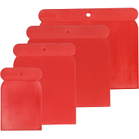 Spokar sada tmelících stěrek, plast, 5 - 7,5 - 10 - 12 cm, 4 kusy